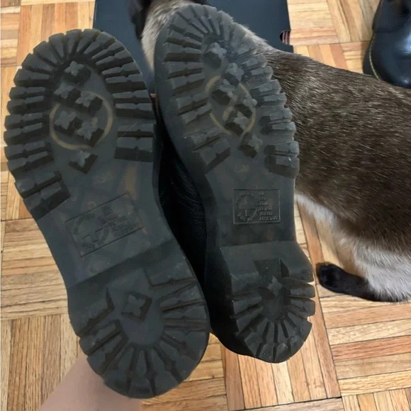 Dr. Martens and Lazy Oaf Black Shoes with happy and sad faces - Picture 3 of 5